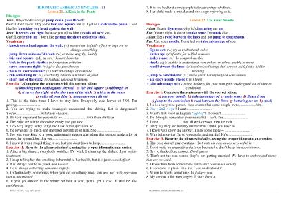 Idiomatic American English - Lesson 21+22 - Thấm Tâm Vy